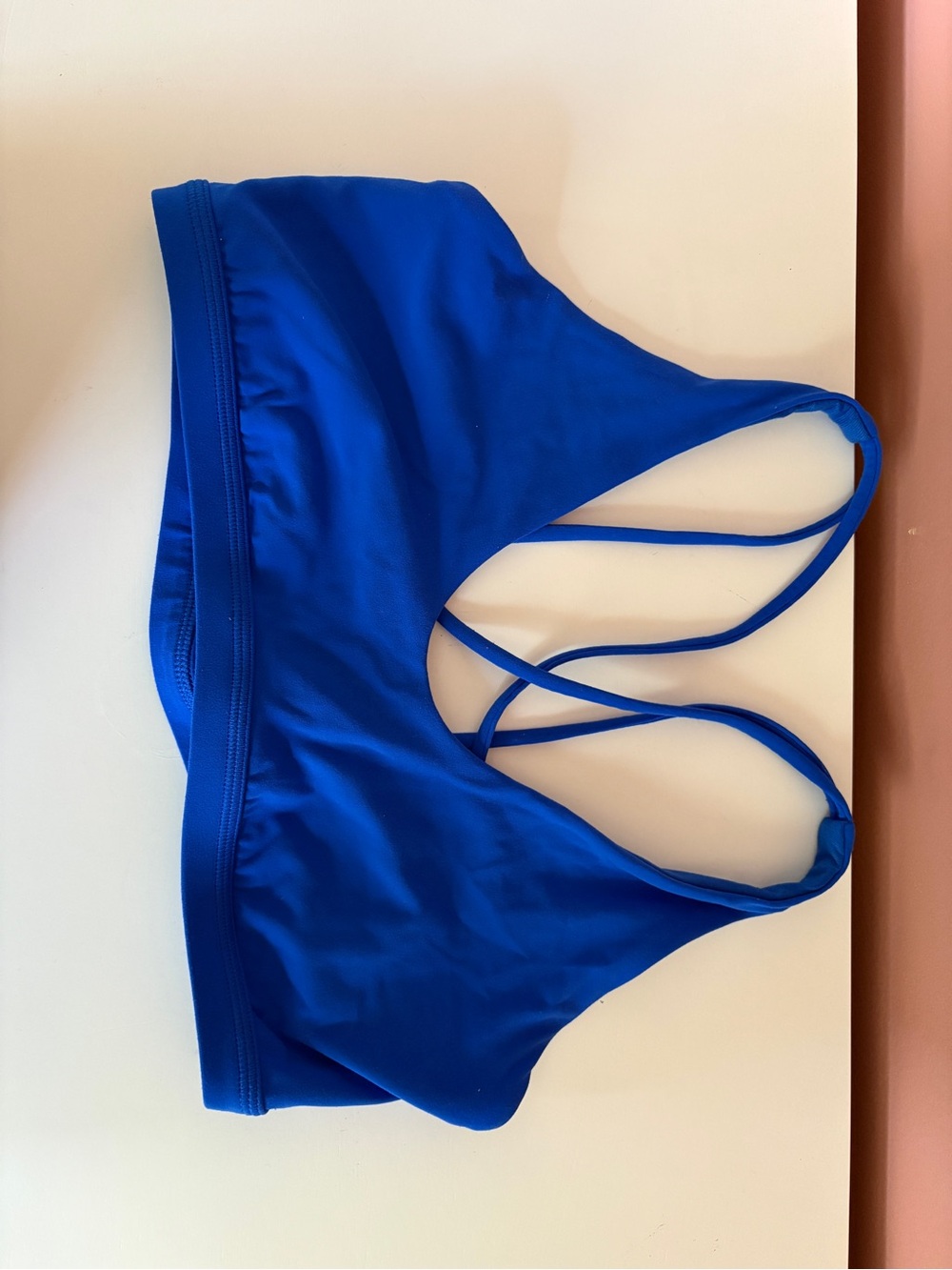 lululemon athletica Royal Blue Strappy Sports Bra